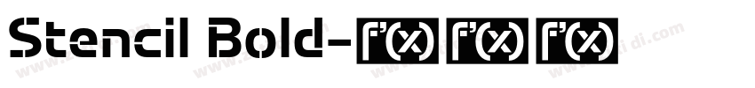 Stencil Bold字体转换